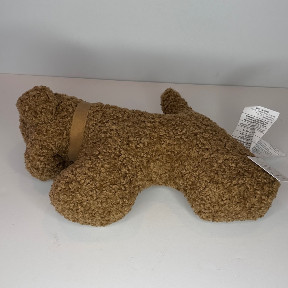 Pottery Barn cozy teddy dog with bell - Picture 4 of 9